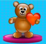 Bear, with a heart.